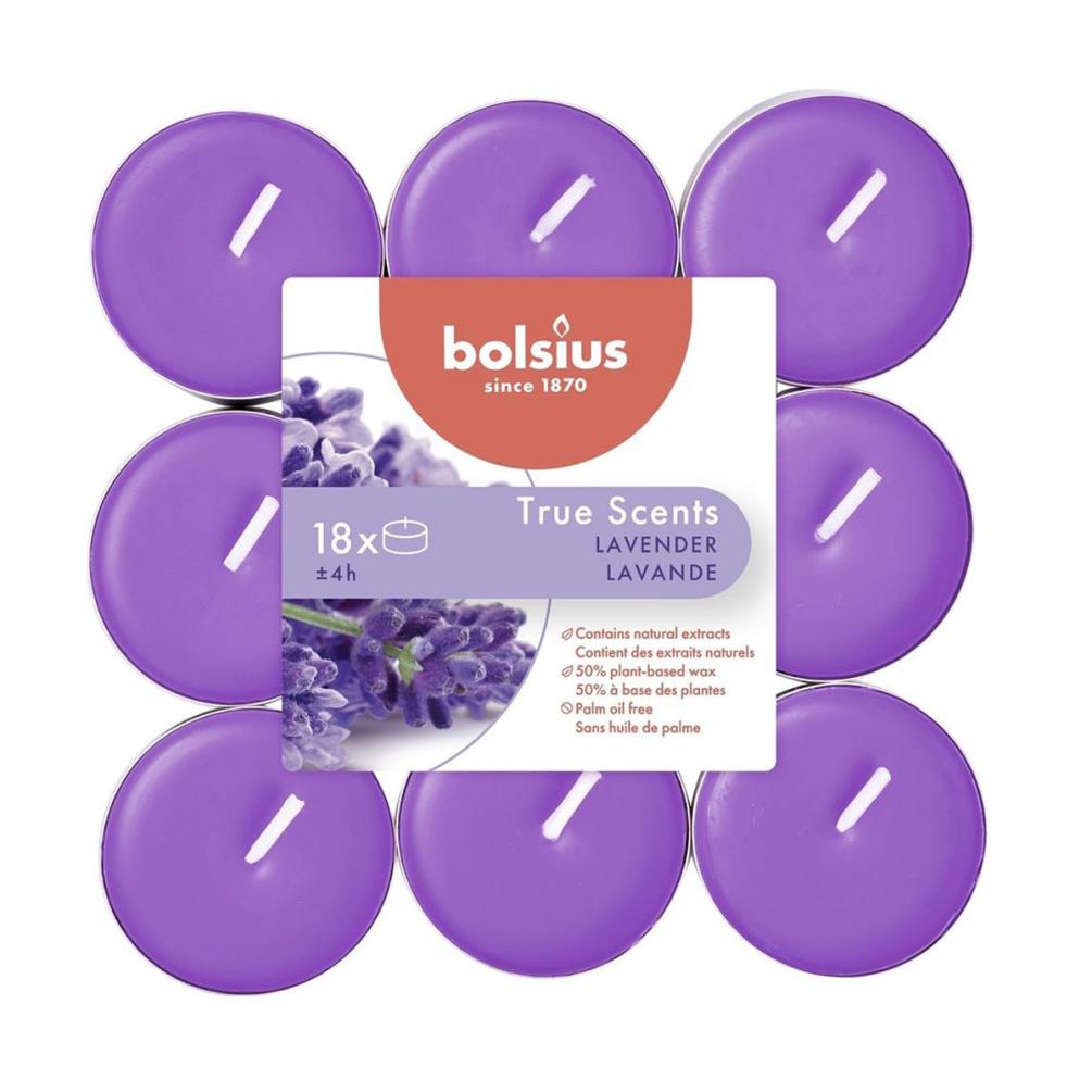 Bolsius Lavender 4 Hour Tealights (Pack of 18) £4.72